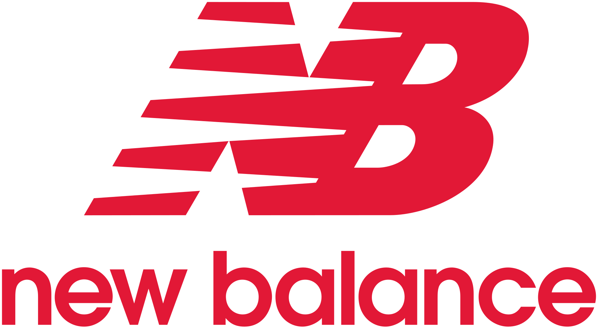 New Balance red logo nb